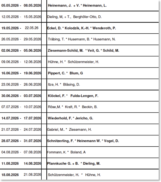 Clubhausdienst26